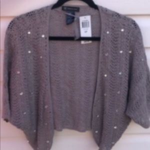 Brand new never worn , grey / bling